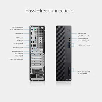 ASUS Expert Center D500SA Small Form Factor Desktop PC, Intel Core i5-10400 - Image 4