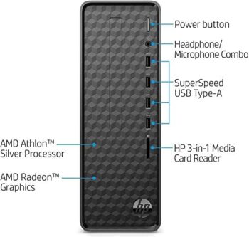 2022 Newest HP Slim Desktop Tower PC, AMD Athlon Silver 3050U - Image 3