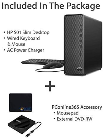 2022 Newest HP Slim Desktop Tower PC, AMD Athlon Silver 3050U - Image 2