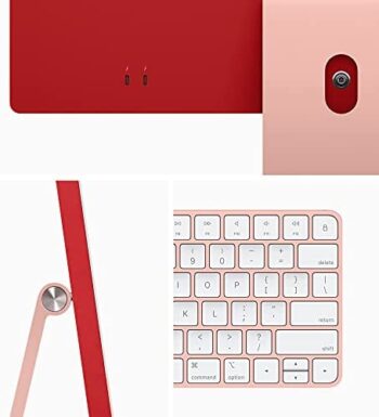 2022 Apple iMac 24-inch Apple M1 chip with 8‑core CPU and 7‑Core GPU 8GB RAM 256GB) – Pink - Image 3