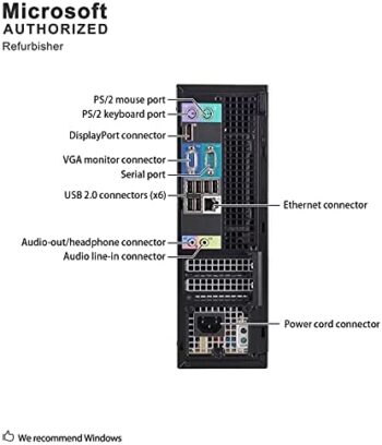 Dell Desktop Computer, Quad Core i5 3.1GHz, 8GB Ram - Image 3