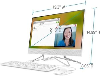 2022 Newest HP 21.5″ FHD Non-Touch All-in-One Desktop Computer - Image 6