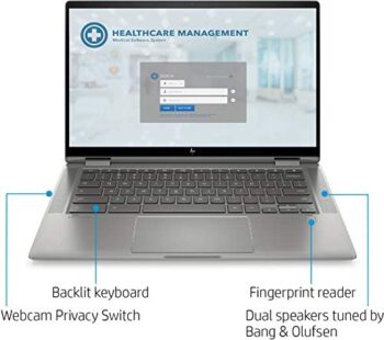 HP X360 2 in 1 Laptop 14″ Touch-Screen FHD IPS Chromebook, Intel Core i3 - Image 2
