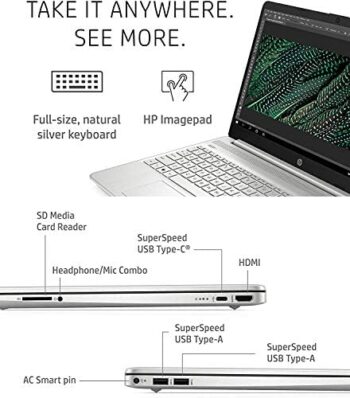 2022 Newest HP 15 Laptop Notebook, 15.6″ FHD IPS Touchscreen - Image 2