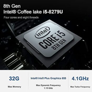 Intel i5-8279U Mini Desktop Computer Small PC Windows 10 Pro - Image 4