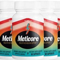 ( 5 Pack) Meticore Weight Management Pills, Energy Support – 300 Capsules
