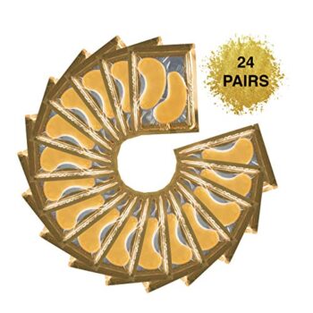 (24 PAIRS) Rejuvenating Under Eye Mask for Puffy Eyes – Dark Circles Under Eye Bags Treatment – 24k Gold Anti-Aging Under Eye Patches – Under Eye Pads w/Hydrating Gel – Wrinkle Care for Women and Men - Image 5