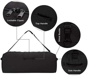 36 inch Canvas Duffel Bag 100L Extra Large Luggage Duffle for Travel Sport and Camping - Image 2