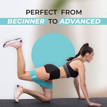 5 STARS UNITED Exercise Resistance Bands for Legs and Butt – Workout Fabric Non-Slip Gym Equipment Set for Women/Men, Squat Booty Bands for Working Out, Hip Thigh Glute Stretch Fitness Loops - Image 7