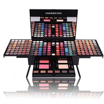 190 Colors Cosmetic Make up Palette Set Kit Combination with Eyeshadow Facial Blusher Eyebrow Powder Face Concealer Powder Eyeliner Pencil A Mirror All-in-One Makeup Gift Set - Image 4