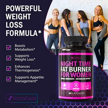 (2 Pack) Night Time Fat Burner – Effective Weight Loss Pills – Powerful Fat Burners for Women – Sleep Aid Diet Pills, Appetite Suppressant and Metabolism Booster for Weight Loss – 120 Vegan Capsules - Image 5