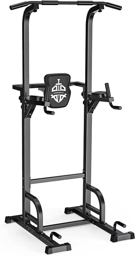 Sportsroyals Power Tower Dip Station Pull Up Bar for Home Gym Strength Training Workout Equipment, 400LBS. - Image 5
