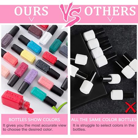 Lavender Violets Soak-off UV Gel Nail Polish Kit with Base Top Gel 18 Colors Nail Gel for Home Nail Salon Nail Art 997 - Image 2