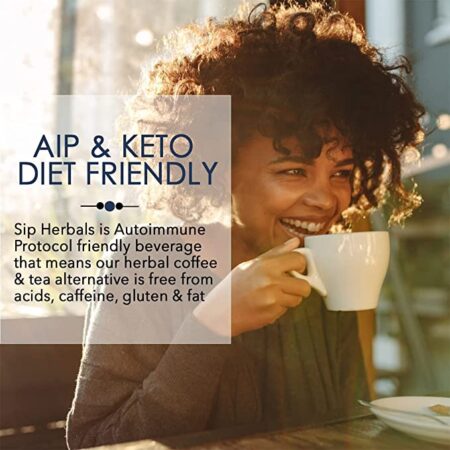 AIP Diet Coffee Substitute - Sip Herbals Chicory Root, Dandelion and Carob Blend - MOCHA - Caffeine Free Tea and Coffee Herbal Alternative - A Dandy Solution for Healthier Living - Image 7