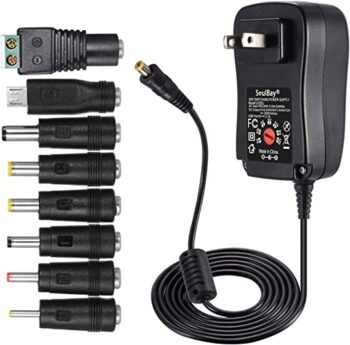 [Upgraded Version] SoulBay 30W Universal AC/DC Adapter Switching Power Supply with 8 Selectable Adapter Tips,