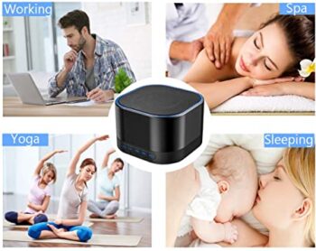 Magicteam Sound Machines White Noise Machine with 20 Non Looping Natural Soothing Sounds and Memory Function 32 Levels of Volume Powered by AC or USB and Sleep Sound Timer Therapy for Baby Kids Adults - Image 5