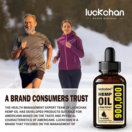 (4 Pack) Hemp Oil for Pain Relief and Inflammation - Helps Anxiety Stress Relaxation Sleep Mood Focus Joint - Made from Hemp Seed Oil - Organic Vegan Extract Drops Tincture Brand: LUCKCHAN - Image 3